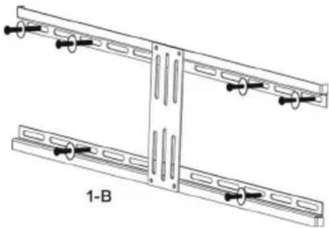 Cabstone TV EasyFlex XL - Paso 1 Installazione a parete: - 1