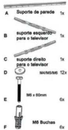 Cabstone TV EasyFix L - Conteudo da embalagem: - 1