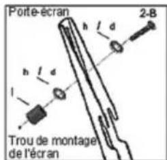 Cabstone TV EasyFix XL - Étape 2 Fixation des porté-écran sur la face arrêté de l'écran: - 2