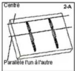 Cabstone TV EasyFix XL - Étape 2 Fixation des porté-écran sur la face arrêté de l'écran: - 1