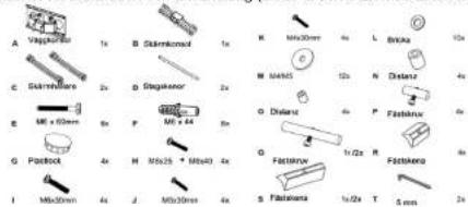 Cabstone TV EasyScope L - Paketets delar: - 1