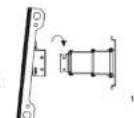 Cabstone TV EasyScope L - Hooking onto Wall Bracket - 1