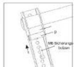 Cabstone TV EasyScope L - Schritt 2 Montage der Bildschirmhalterung: - 4