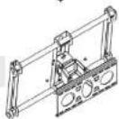 Cabstone TV EasyScope L - Upphakning pa vaggkonsol: - 2
