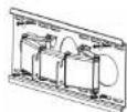 Cabstone TV EasyScope XL - Passo 2 Installazione del supporto dello schemo: - 1