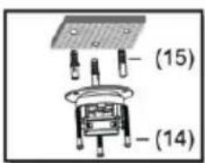 Cabstone BeamerFlex 51945 - b) Installation of Ceiling Bracket: - 3