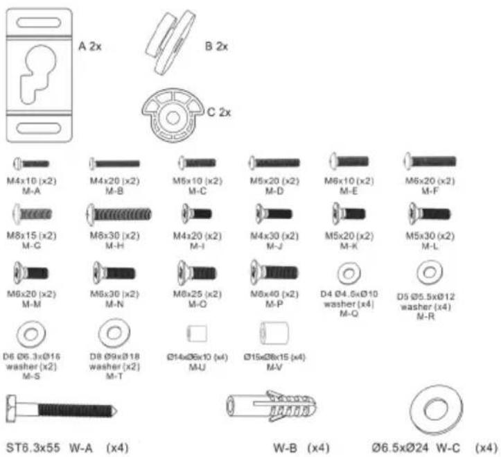 Cabstone TV EasyFix UltraSlim XL - Ferramentas necessities: - 1