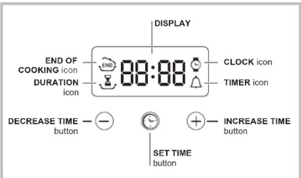 HOTPOINT FKS 610 XHA - Programming a cooking duration with delayed start - 1