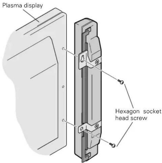 PIONEER PDPS09LR - Attach the speakers to the display. - 2