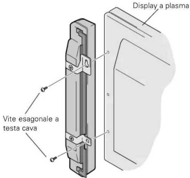 PIONEER PDPS09LR - Fissare gli altoparlanti al display. - 1