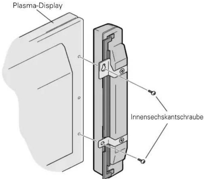 PIONEER PDPS09LR - Die Lautsprecher am Bildschirm anbringen. - 2