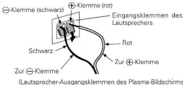 PIONEER PDPS09LR - Anschließen der Lautsprecher-Kabel - 2