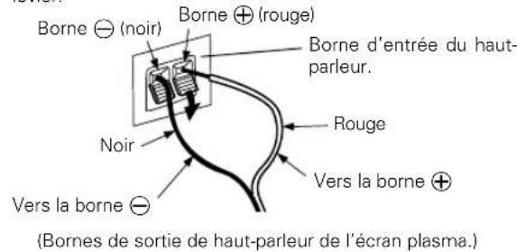 PIONEER PDPS09LR - Branchez les câbles de haut-parleur. - 2