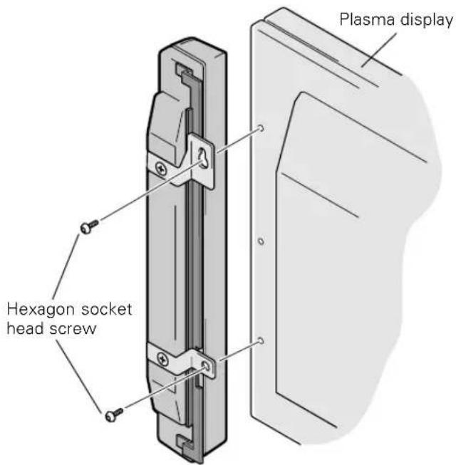 PIONEER PDPS09LR - Attach the speakers to the display. - 1