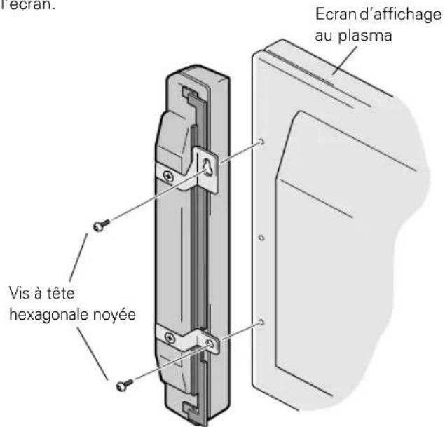 PIONEER PDPS09LR - Fixez les haut-parleurs à l'écran. - 1