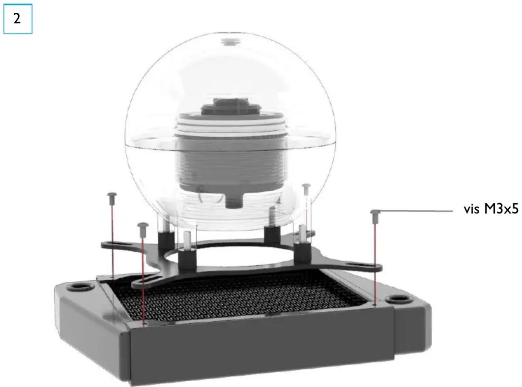 Alphacool VPP655 - Montage avec support de ventilateur : - 2