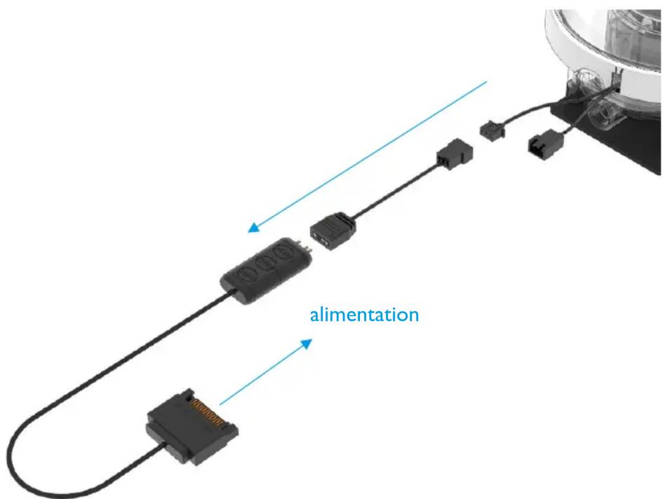 Alphacool VPP655 - CONNEXION CONTROLEUR ARGB - 1