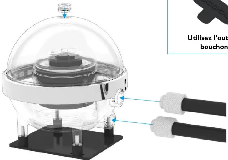 Alphacool VPP655 - CONNEXION DES TUYAUX ET MISE EN SERVICE - 1