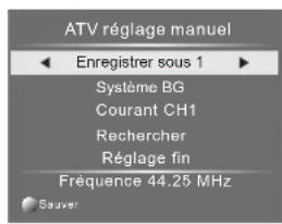HAIER LE29C810 - 3) Recherche manuelle ATV analogique - 1