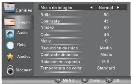 HAIER LE29C810 - MENÚ DE IMAGEN - 1