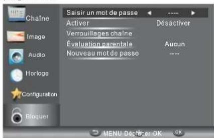 HAIER LE29C810 - MENU VERROUILLAGE - 1