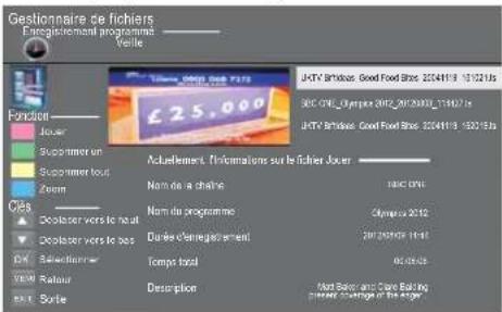 HAIER LE29C810 - Système de fichiers PVR (uniquement pour DTV) - 2