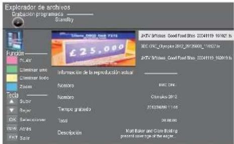 HAIER LE29C810 - Sistema de archivos PVR (sólo para )TDT - 2