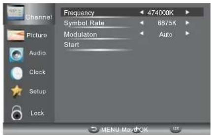 HAIER LE29C810 - 2.2) DTV Manual Tuning (DVB-C) - 1