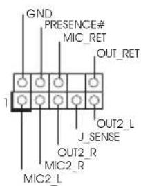 GND PRESENCE# MIC_RET OUT_RET 1 OUT2_L J_SENSE OUT2_R MIC2_R MIC2_L