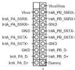 VbusVbus IntA_PB_SSRX- IntA_PB_SSRX+ GND IntA_PB_SSTX- IntA_PB_SSTX+ GND IntA_PB_D- IntA_PB_D+ Dummy 1