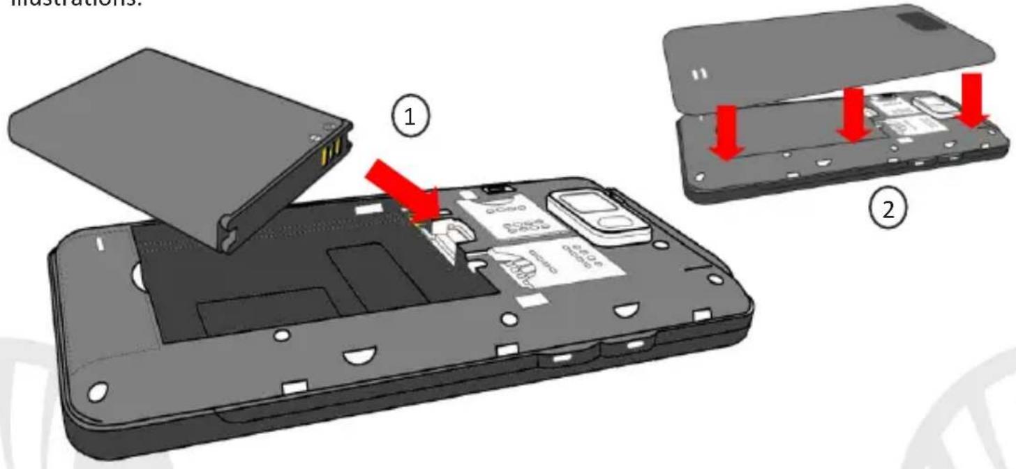 NGM-Mobile Wemove Legend 2 Lite - Inserting the battery - 1