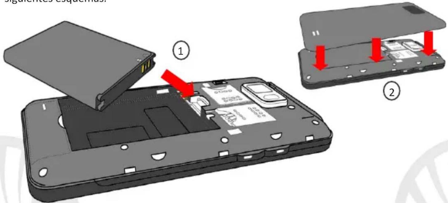NGM-Mobile Wemove Legend 2 Lite - Introducir la batería: - 1
