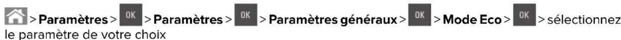 LEXMARK CS410dn - Utilisation du mode Eco - 1