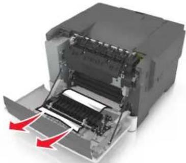 LEXMARK CS410dn - Bourrage papier dans l'unité d'impression recto verso - 2
