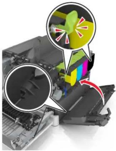 LEXMARK CS410dn - Remplacement de la bouteille de récepuration de toner - 7