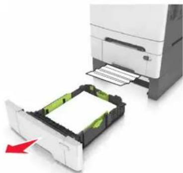 LEXMARK CS410dn - Bourrage papier dans les tiroirs - 1