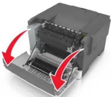 LEXMARK CS410dn - Bourrage papier derrière la porte avant - 1