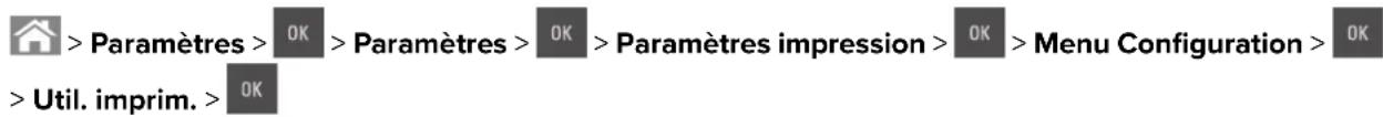LEXMARK CS410dn - A partir du panneau de commandes de l'imprimante - 1