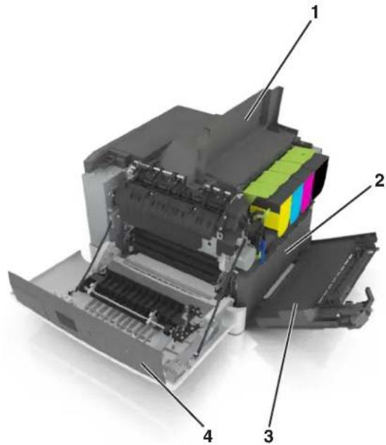 LEXMARK CS410dn - Remplacement de la bouteille de récepuration de toner - 1