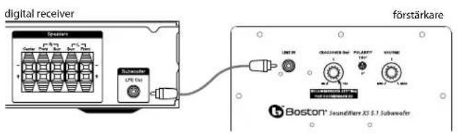 BOSTON ACOUSTICS SoundWare XS 5.1 - Ansluta subwoofer - 1