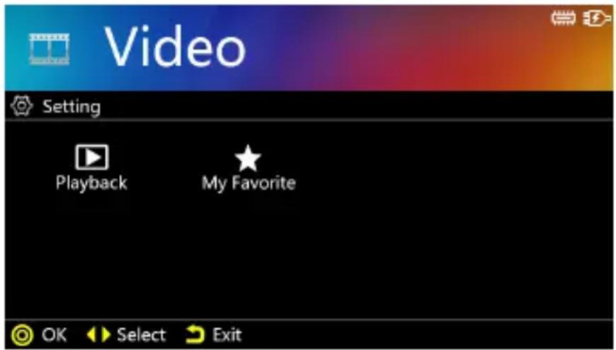 AIPTEK PocketCinema V150W - Changing Video Playback Setting: - 1