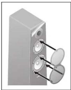 YAMAHA NS500BL - ATTACHING THE GRILLE - 2