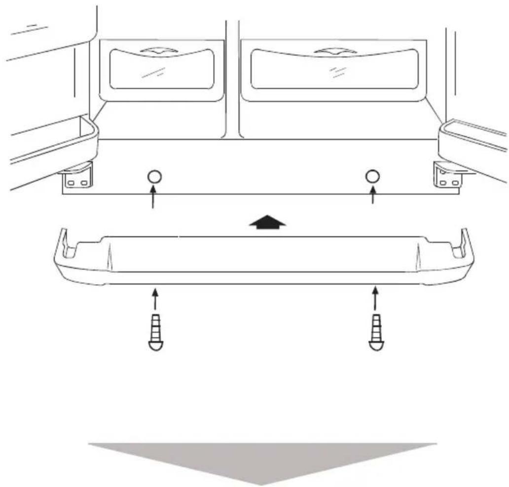 HAIER HRF663ISB2R - Attaching the toe moulding - 1