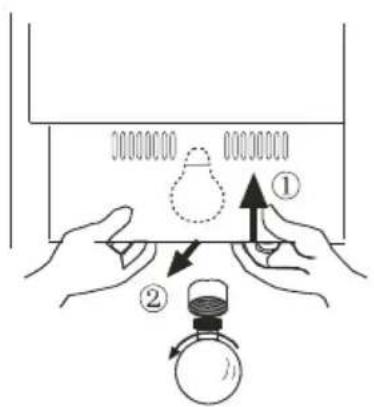 HAIER HRF663ISB2R - Remplacement de l'ampoule située dans le compartmentement supérieur du réfrigérateur - 1