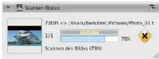 PLUSTEK OpticFilm 8200i SE - Bestimmung der Zieldatei &amp; Starten des Scans - 2