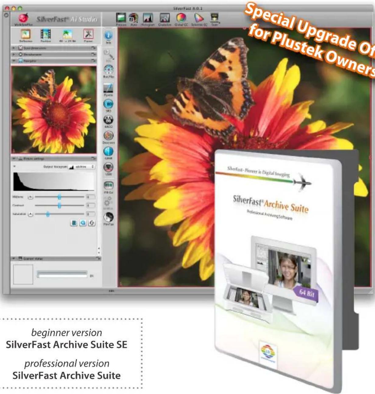 PLUSTEK OpticFilm 8200i SE - SilverFast® Archive Suite - the worry-free Archiving Solution - 1