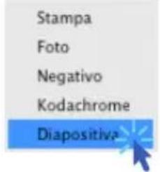 PLUSTEK OpticFilm 8200i SE - Selezionare il tipo di originale, la destinazione di scansione e la modalità colore - 1