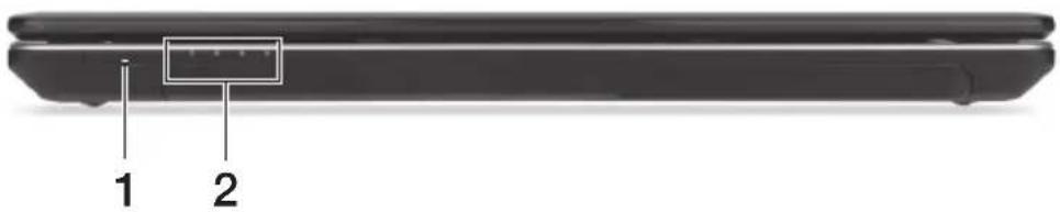 ACER Aspire E1 57133128G50Maks - Вид спереди с закрытой крышкой - 1