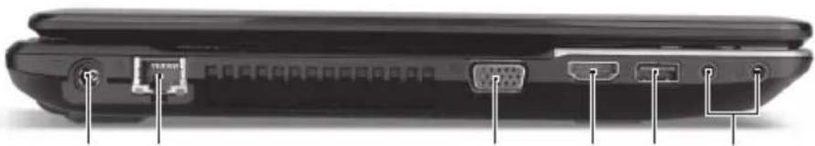 ACER Aspire E1 57133128G50Maks - Left view - 1