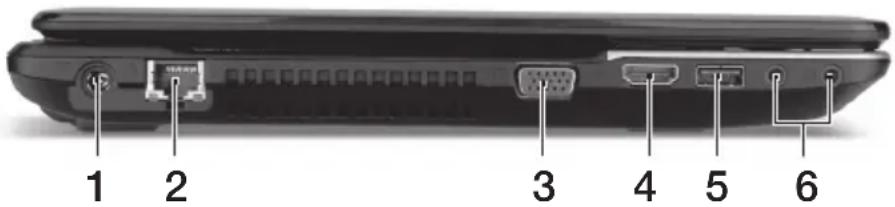 ACER Aspire E1 57133128G50Maks - Вид слева - 1